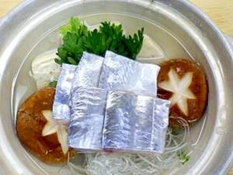 食感がすばらしい！タチウオの”しゃぶしゃぶ”